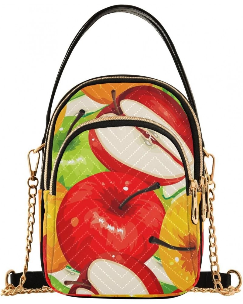 Joko lvery Colorful Fruits Cross Body Purse Shoulder Bag Chain Handbag Crossbody Bags for Work Women Gifts $10.34 Crossbody Bags