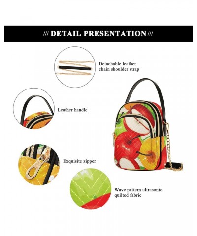 Joko lvery Colorful Fruits Cross Body Purse Shoulder Bag Chain Handbag Crossbody Bags for Work Women Gifts $10.34 Crossbody Bags