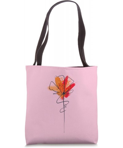 Women's Botanical, wild flower, Watercolor floral Design Tote Bag $11.37 Totes