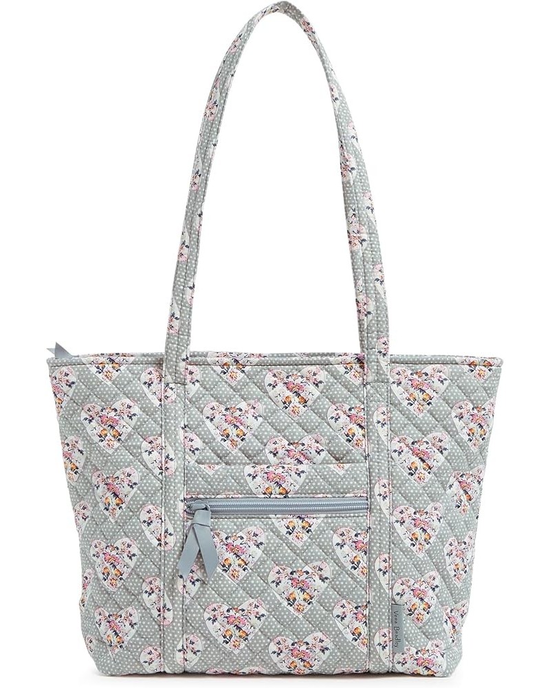 Womens Cotton Small Vera Tote Bag Mon Amour Gray $52.25 Totes