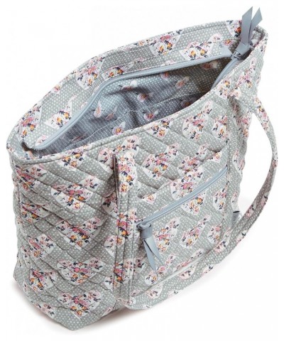 Womens Cotton Small Vera Tote Bag Mon Amour Gray $52.25 Totes