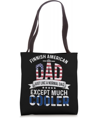 Finnish American Dad Fathers Day Papa Finland Flag Tote Bag $16.80 Totes