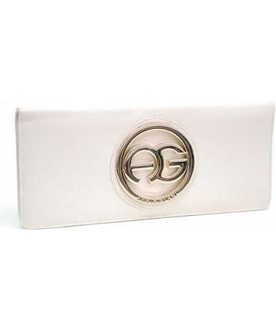 By Dasein Women's Checkbook Wallet with Buckle Accent Genuine Italian Leather (B004 White) 500 White $14.74 Wallets