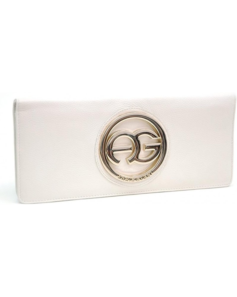 By Dasein Women's Checkbook Wallet with Buckle Accent Genuine Italian Leather (B004 White) 500 White $14.74 Wallets