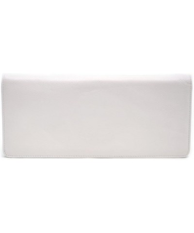 By Dasein Women's Checkbook Wallet with Buckle Accent Genuine Italian Leather (B004 White) 500 White $14.74 Wallets