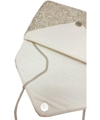 La Chic Design Blame It On The Goose Beaded Purse with SilverToned Chain $30.00 Clutches