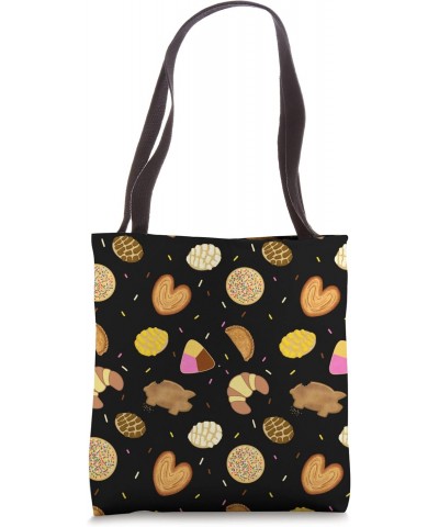 Latinx Pan Dulce Mexican Sweet Bread Conchas Desserts Blk Tote Bag $12.95 Totes