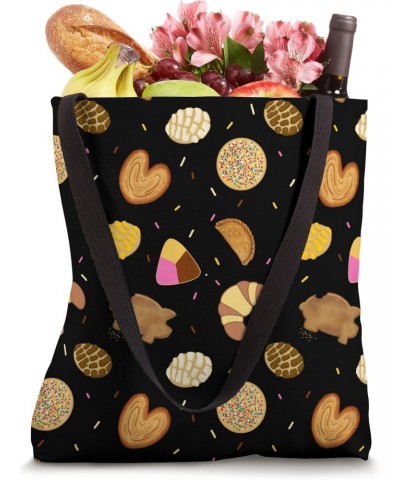 Latinx Pan Dulce Mexican Sweet Bread Conchas Desserts Blk Tote Bag $12.95 Totes