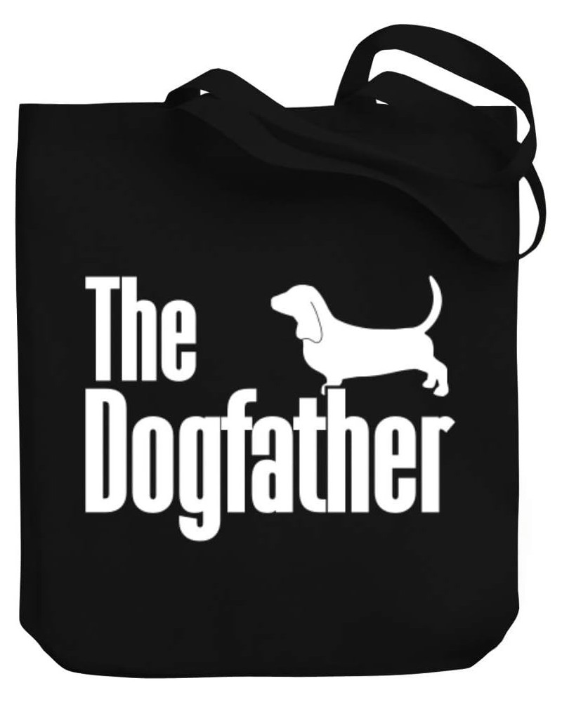 The dogfather Basset Hound Canvas Tote Bag 10.5" x 16" x 4 $21.99 Totes