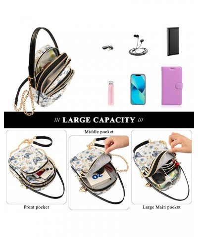 Butterfly Small Crossbody Purses for Women Crossbody Bags Fanny Packs Handbags Wallet Cell Phone Shoulder Purse for Women 213...