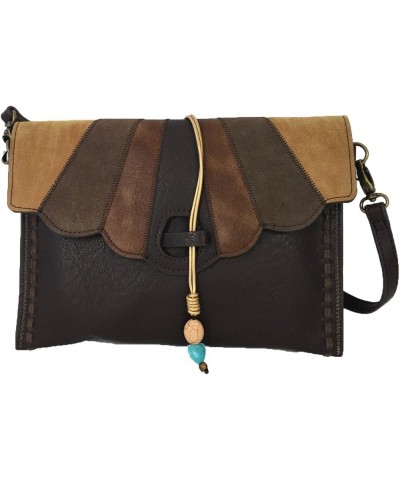 Womens Zelda Handbag Brown Multi $18.45 Clutches