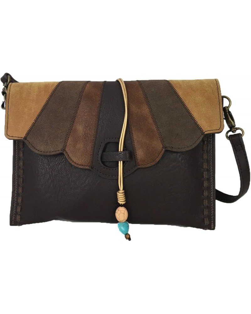 Womens Zelda Handbag Brown Multi $18.45 Clutches