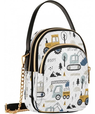 Crossbody Bags Crossbody Purse Chest Bag Childish Truck Excavator for Women Trendy $14.39 Crossbody Bags