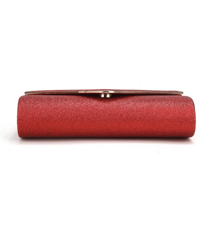 Clutch Purses For Women Evening Bags Sparkling Shoulder Envelope Party Cross Body Handbags Red8 $8.70 Evening Bags