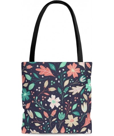 Flowers With Love Valentine's Day Evening Blue AOP Tote Bag $23.21 Totes