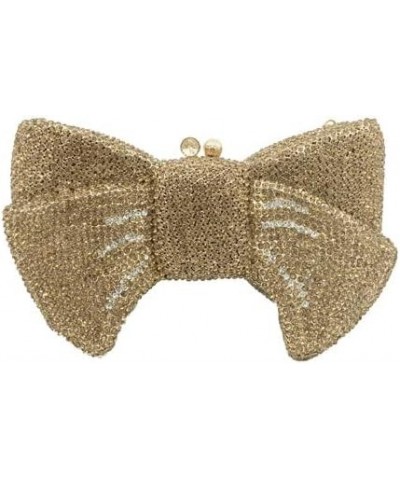 Women Luxury Bowknot Shaped Evening Clutch Sparkling Rhinestones Handbag for Banquet Wedding Party Light Gold $37.80 Evening ...