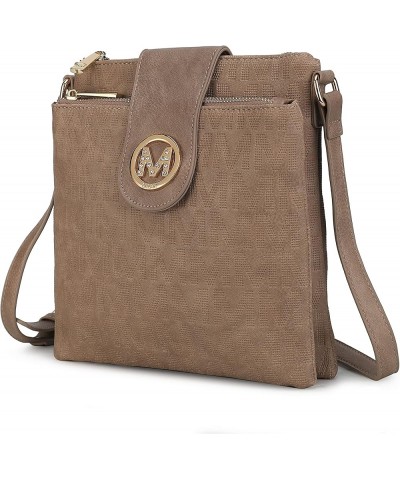 Crossbody Bags for women, Signature Crossover bag Adjustable strap Messenger Cross body handbag Purse Marietta Taupe $13.33 C...