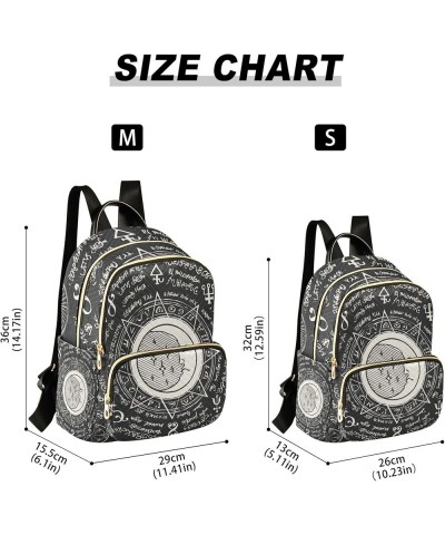 Witchcraft Moon Sun and Stars Magical Boho Backpack for Women Shoulder Bag Lightweight Mini Backpack Casual Daypack Back Pack...