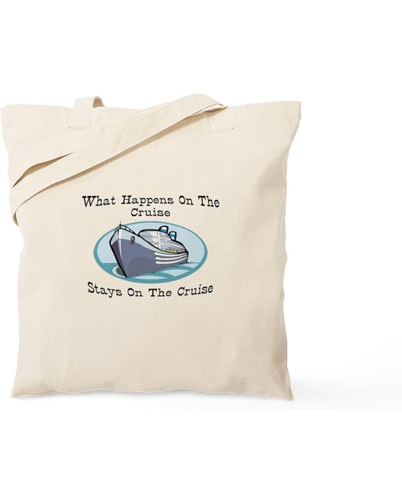 Cruise Control Tote Bag Natural Canvas Tote Bag, Cloth Shopping Bag Happens on the Cruise Tote Bag $9.11 Travel Gear