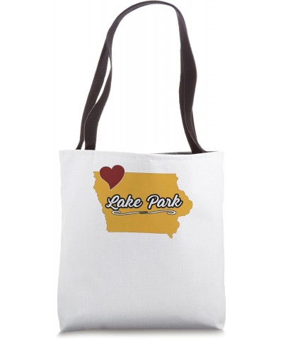 LAKE PARK IOWA | IA USA Cute Souvenir Merch - US City State Tote Bag $17.40 Totes