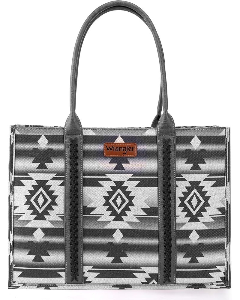 Wrangler Tote Bag for Women Aztec Top Handle Satchel Purse Boho Shoulder Handbags Angel Diamond Black $31.67 Satchels