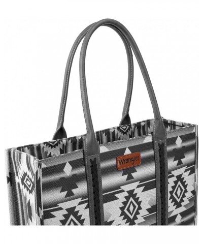 Wrangler Tote Bag for Women Aztec Top Handle Satchel Purse Boho Shoulder Handbags Angel Diamond Black $31.67 Satchels