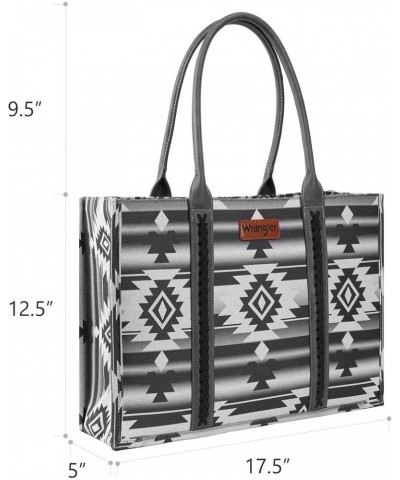 Wrangler Tote Bag for Women Aztec Top Handle Satchel Purse Boho Shoulder Handbags Angel Diamond Black $31.67 Satchels