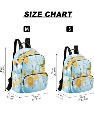 Lemon Ice Quilted Backpack for Women Shoulder Bags Purse Travel Bag for Nurse Work Daily S Medium $16.42 Backpacks