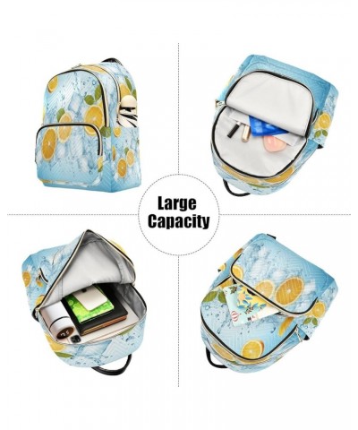 Lemon Ice Quilted Backpack for Women Shoulder Bags Purse Travel Bag for Nurse Work Daily S Medium $16.42 Backpacks