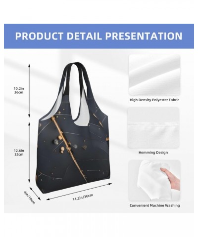 Enchanted Plant Leaves Extra Large Capacity Shoulder Canvas Bag For Shopping Travel Daily Use $14.80 Totes