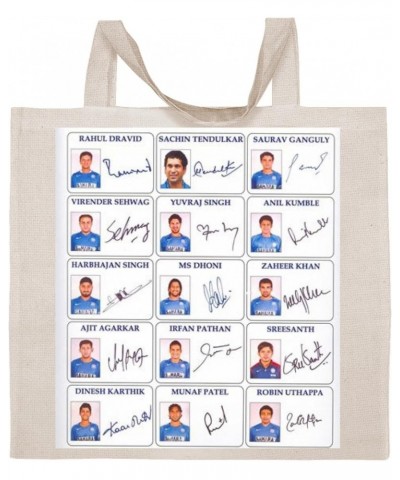 Indian Cricket Team - Cotton Photo Canvas Grocery Tote Bag IDPP236896 $16.74 Totes