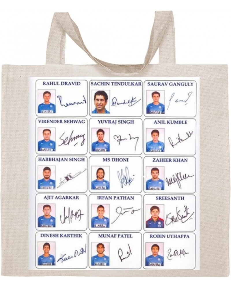 Indian Cricket Team - Cotton Photo Canvas Grocery Tote Bag IDPP236896 $16.74 Totes