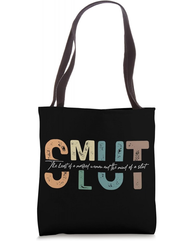 Smut Book Funny Smutty Book Reading Spicy Book Dark Romance Tote Bag $13.43 Totes