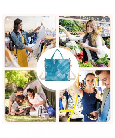 Ice Cubes Background Women's Tote Handbags Top Handle Satchel Shoulder Bag Crossbody Bag for Office Travel S $15.89 Totes