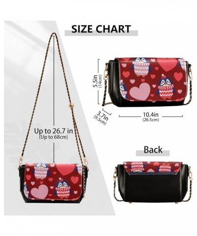 Crossbody Bags for Women Trendy Women's Black Shoulder Bag Small PU Leather Flap Cross Body Bag Handbags Pattern15 $16.80 Cro...