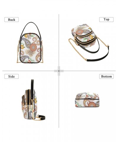 Paisley Crossbody Bags for Women Small Sling Cross Body Bag Fanny Packs Mini Wallet Phone Purse $12.59 Crossbody Bags