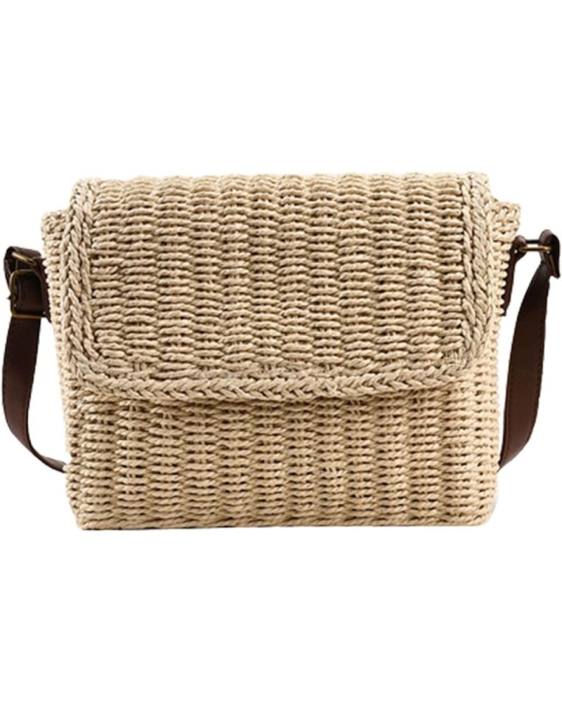 Straw Crossbody Bags for Women, Summer Straw Beach Bag Handmade Woven Straw Purses and Handbags for Vacation Travel Beige $11...