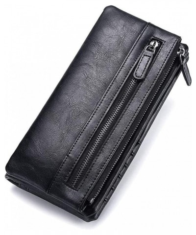 Leather Wallet Men Coin Purses Man Masculine Clutch Bag and Handbags Wallet Wallet (Color : Brown) Gray $26.76 Wallets