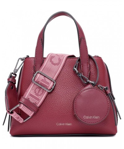 Millie 2 in 1 Triple Compartment Mini Satchel Crossbody Deep Rouge $77.07 Satchels