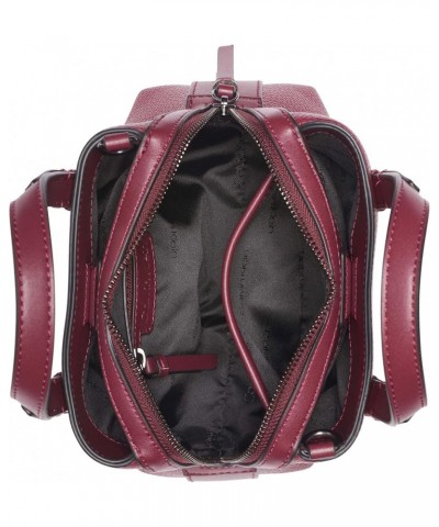 Millie 2 in 1 Triple Compartment Mini Satchel Crossbody Deep Rouge $77.07 Satchels