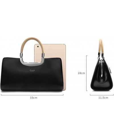 Women's soft leather handbag, top-grade satchel, wallet and handbag $144.06 Satchels