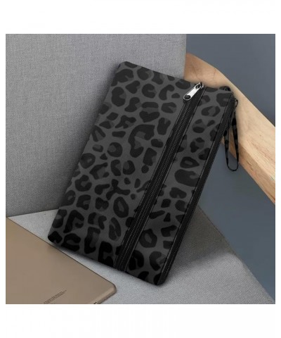 Women's Wristlet Handbags Coin Card Purse with Front Pocket Credit Card Organizer Lanyard Wallet for Women Black Leopard $10....