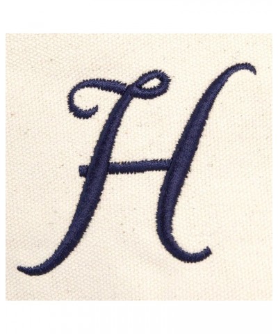 Monogram Tote Bag Personalized Navy Blue Initial A-Z H $11.75 Totes