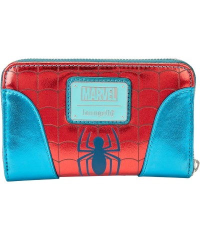 Marvel Metallic Spider-Man Zip Around Wallet One Size $15.05 Wallets