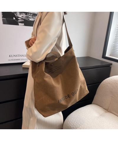 Canvas Tote Bag for Women Crossbody Shoulder Handbag for Work Coffee $12.99 Totes