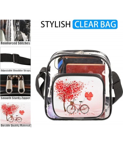 Stadium Approved Clear Crossbody Bag-Clear Bag for Festivals,Sports Events,Small Concerts Multi1 $13.40 Shoulder Bags