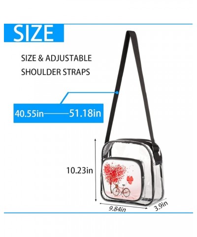 Stadium Approved Clear Crossbody Bag-Clear Bag for Festivals,Sports Events,Small Concerts Multi1 $13.40 Shoulder Bags