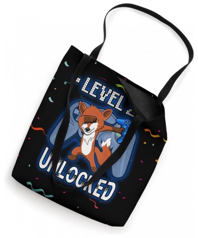 Level 22 Unlocked - Funny Dabbing Fox Gamer 22nd Birthday Tote Bag $11.98 Totes