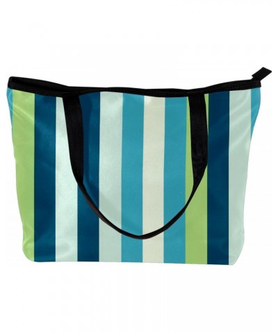 The Tote Bag For Women,Purses For Women,Handbags For Women,Blue Gradient Colorful Stripes Handbags $13.62 Totes