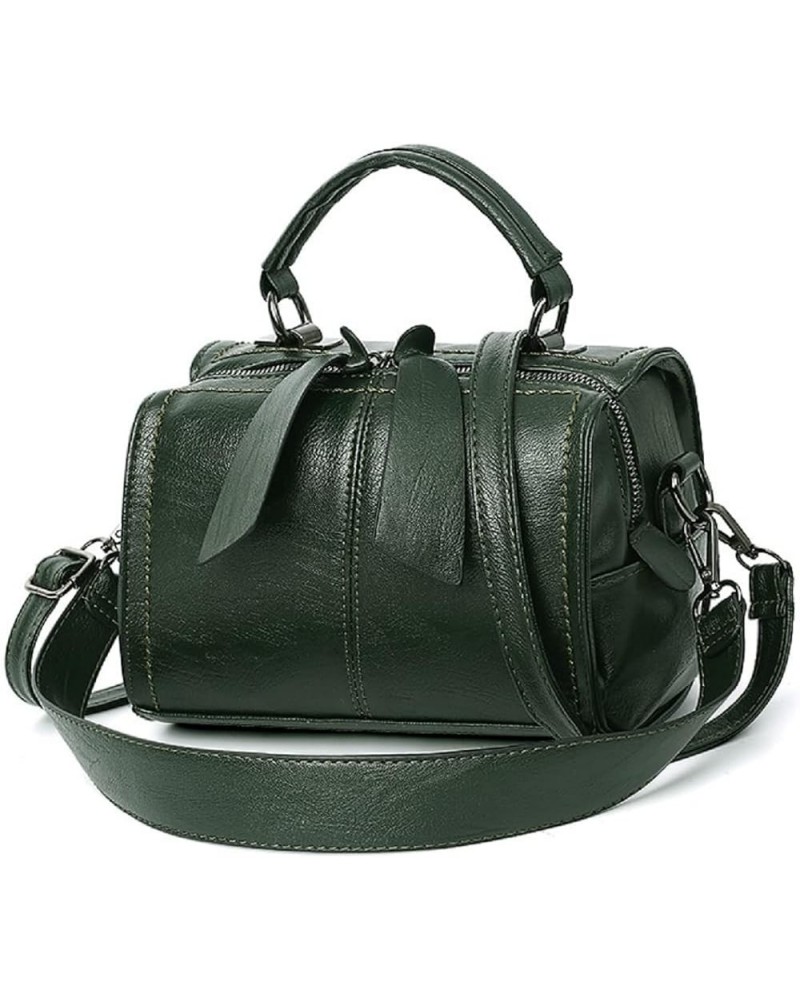 Shoulder Bag and Purse for Women PU Leather Handbag Multi-pocket Top-Handle Satchel Ladies Bowknot Tote(Wine) Green $22.41 Totes